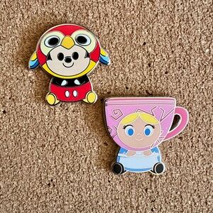 Disney Mini Mixits Enamel Pins - Mickey Mouse & Alice